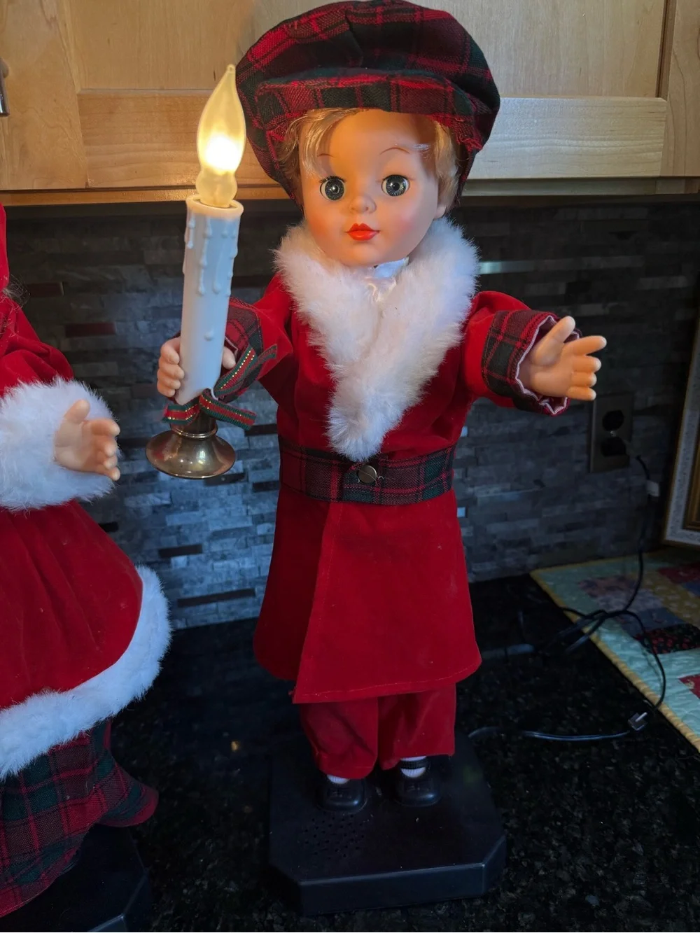 Vintage Early 90’s Telco Electric 24 inch Motionette Boy and Girl Carolers